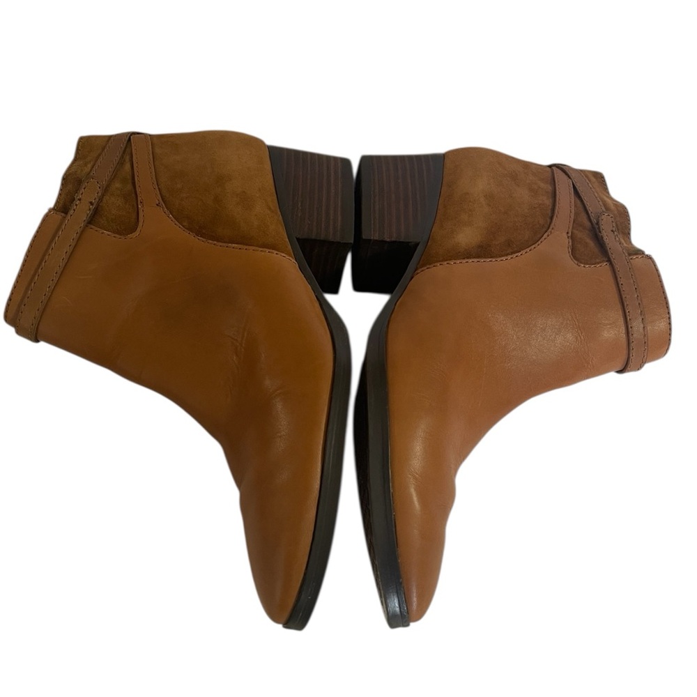 LAUREN RALPH LAUREN DAMARA LEATHER & SUEDE ZIP BOOTIES SZ 7M EUC - Picture 11 of 16